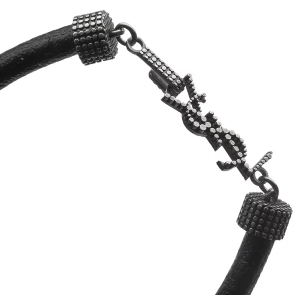 NWT YSL SAINT LAURENT OPYUM Bracelet Black lLeather Unisex🖤💝 - Picture 15 of 16